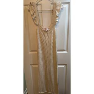 Francesca's Collections Cream Knit Dress or Coverup
